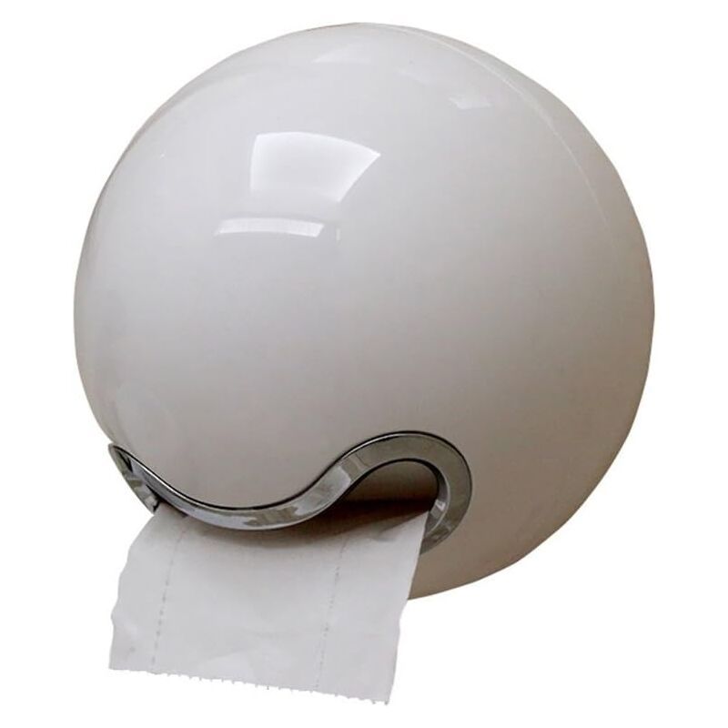 Waterproof Punch Free Candy Ball Toilet Paper Holder Plastic Bathroom Roll and Towel Holder Multicolor, 18.5cm Diameter - Image 1