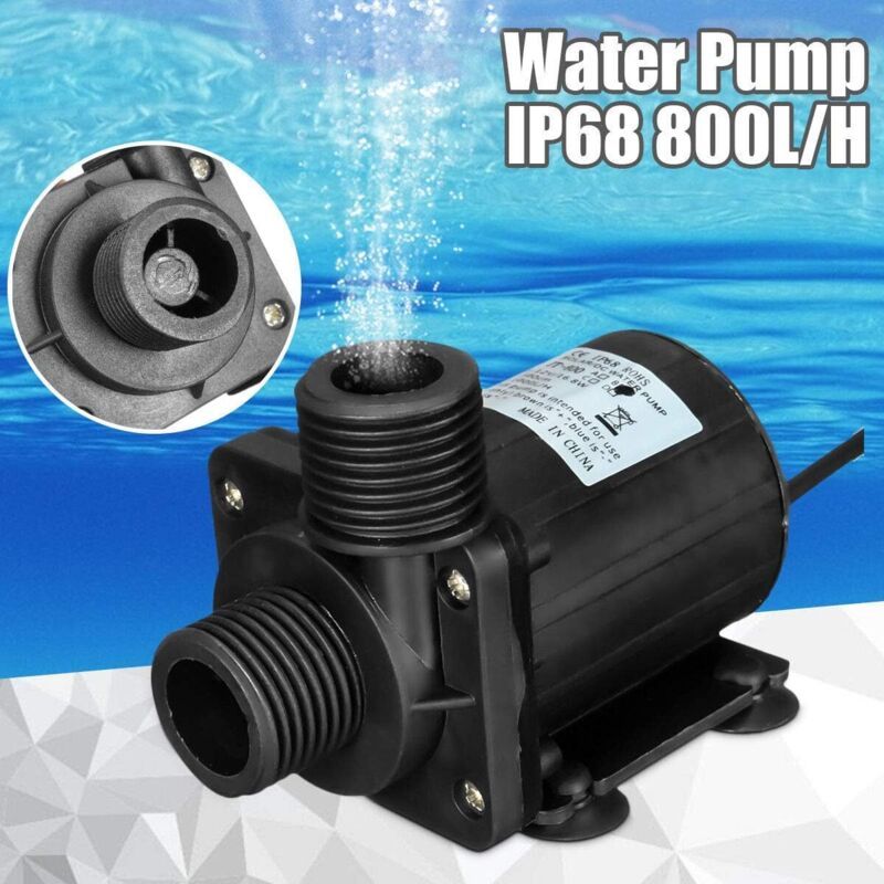 DC 12V Brushless Submersible Water Pump for Fountain Pool Solar Circulation, 800L per Hour 5M Lift - Image 3