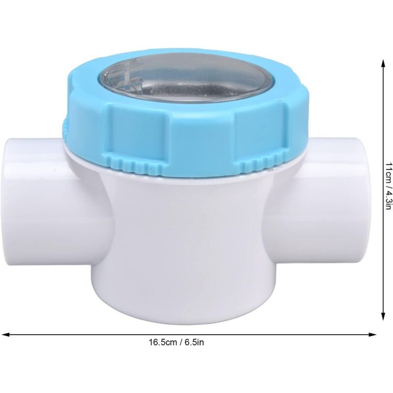 Swimming Pool Check Valve G1.5 PVC Safety Valve with Sight Lens for Spa Filter, 50mm - Image 4