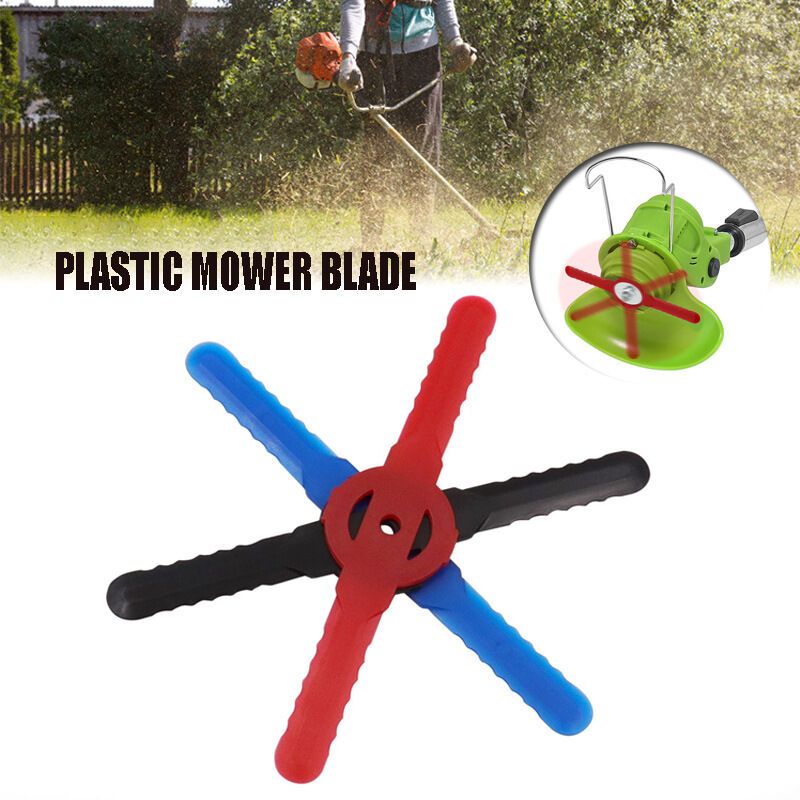 24 Pack Red Plastic Strimmer Knives Replacement Blades for Cordless String Trimmer - Image 3