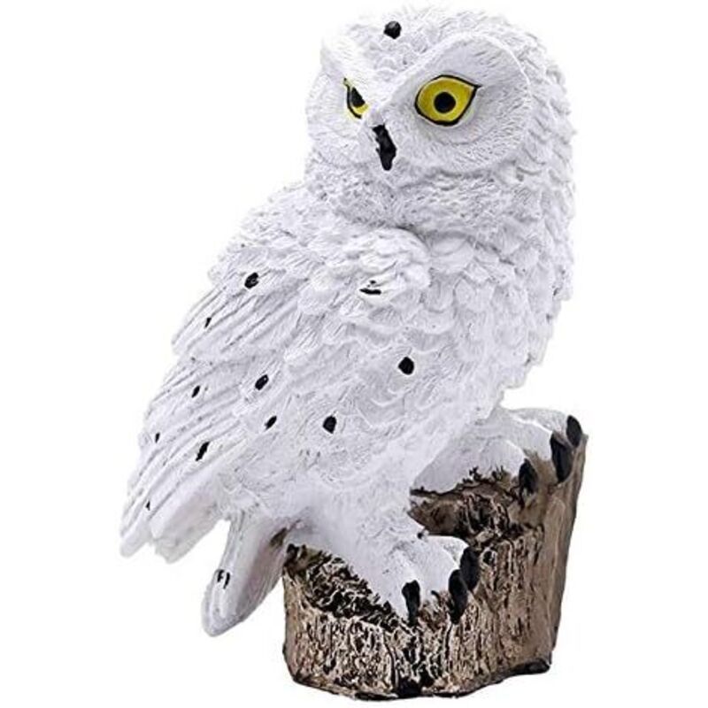White Owl Solar Garden Light Waterproof Resin Landscape Lamp for Outdoor Garden Decoration - Image 4