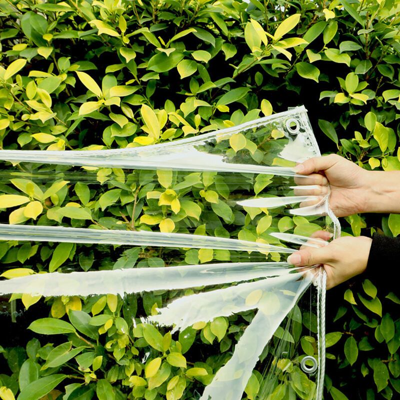 Transparent Reinforced Protective Tarpaulin 350g per Square Meter, 2 x 3M - Image 4