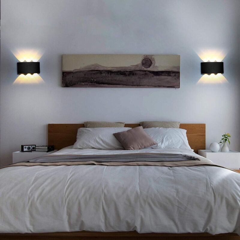 LED Wall Light 6W Aluminum Up Down Waterproof Indoor Outdoor Lamp Warm White - Image 2