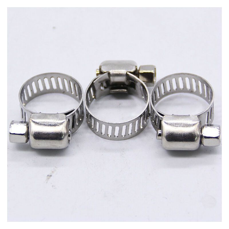 Adjustable Stainless Steel Hose Clamps for Fuel Lines Rubber Pipes and Fixed Clips, 13 to 19mm - Image 3