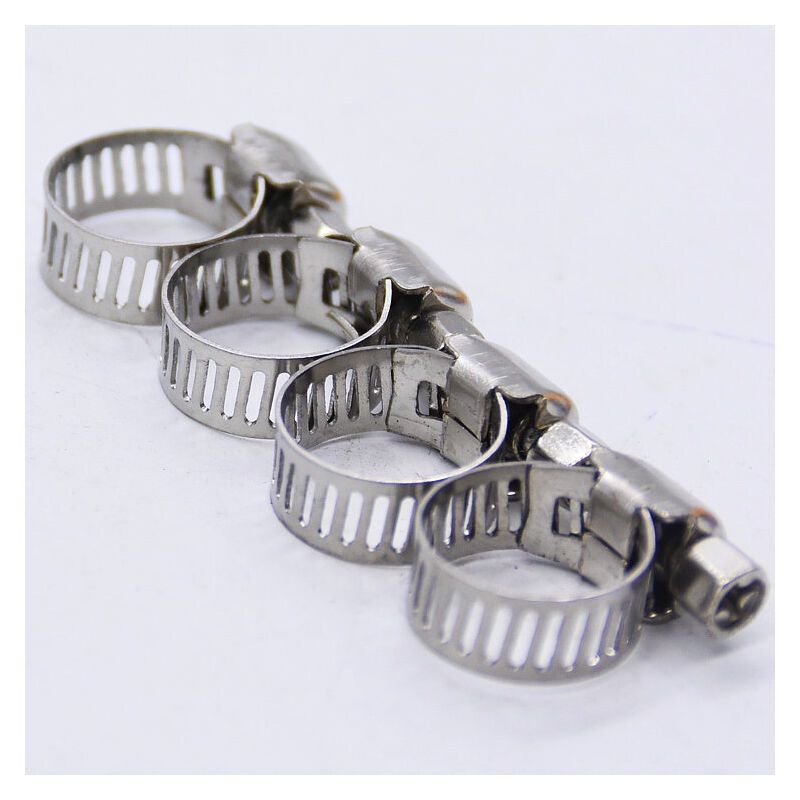 Adjustable Stainless Steel Hose Clamps for Fuel Lines Rubber Pipes and Fixed Clips, 13 to 19mm - Image 4