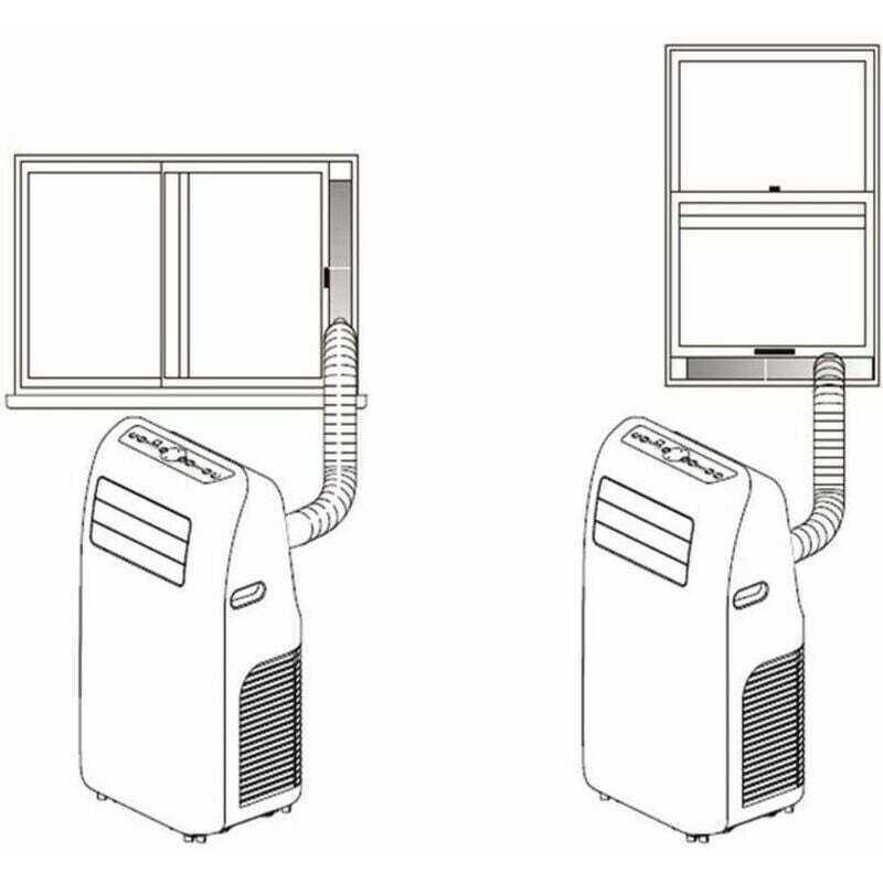 2 Pack Adjustable Window Seal Plates for Portable Air Conditioner, 55 to 110cm Opening 7.5 to 20cm - Image 4
