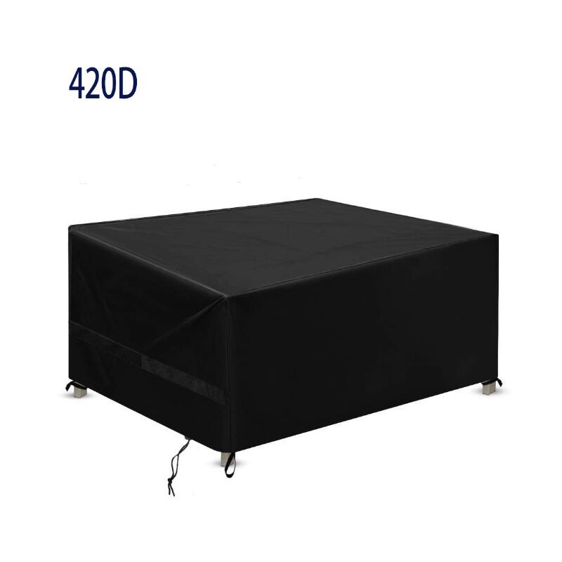Waterproof Garden Furniture Cover 420D Oxford Windproof Anti UV Table Protector, 180 x 120 x 74cm - Image 1