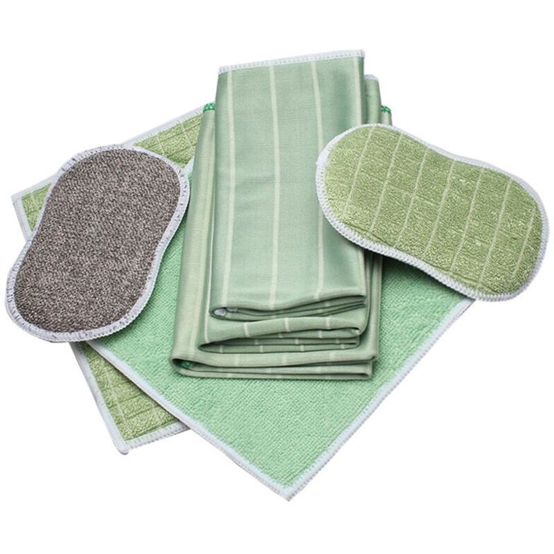 6 Pack Bamboo Microfiber Cleaning Cloths for Glass Bodywork Screens and Smooth Surfaces - Image 3
