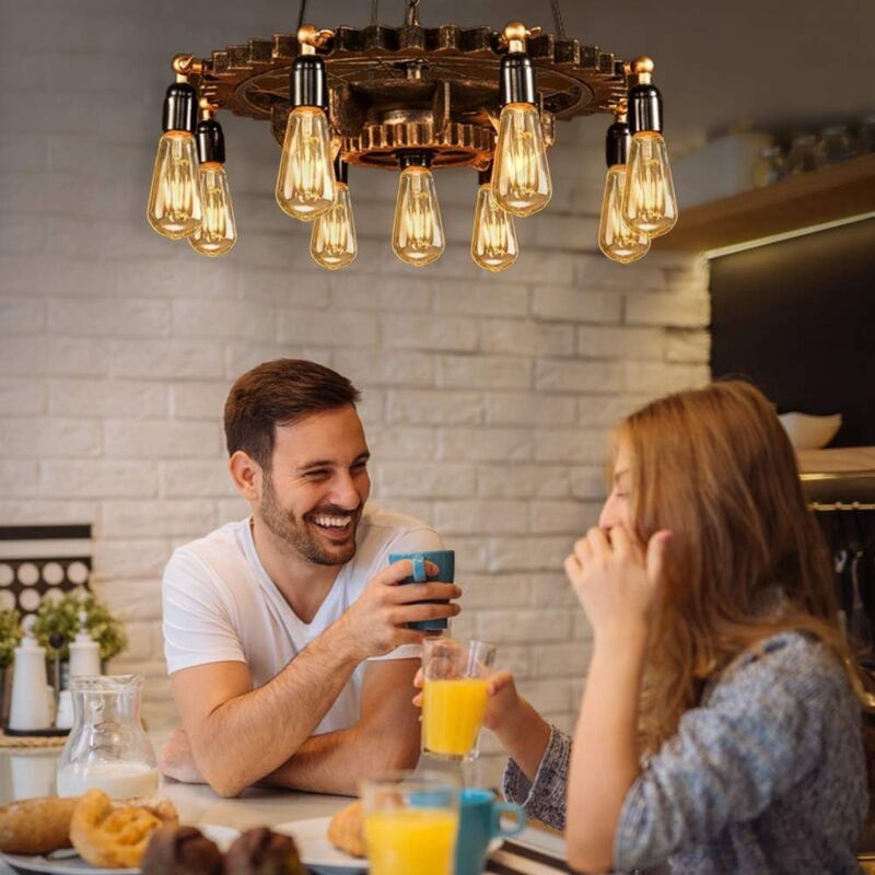 6 Pack E27 LED Edison Bulbs 4W Warm Light Vintage Antique Bulbs for Home Cafe Bar - Image 3