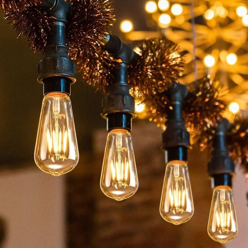 6 Pack E27 LED Edison Bulbs 4W Warm Light Vintage Antique Bulbs for Home Cafe Bar - Image 4