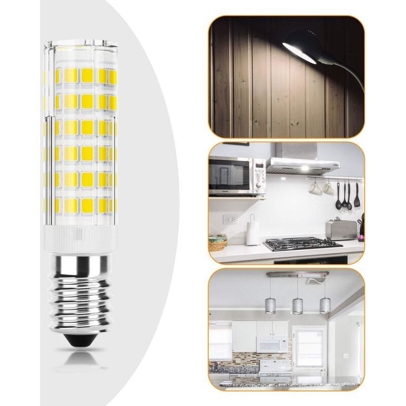 2 Pack E14 LED Hood Bulbs 5W 50W Halogen Equivalent Cool White Non Dimmable, 550lm 6000K - Image 4