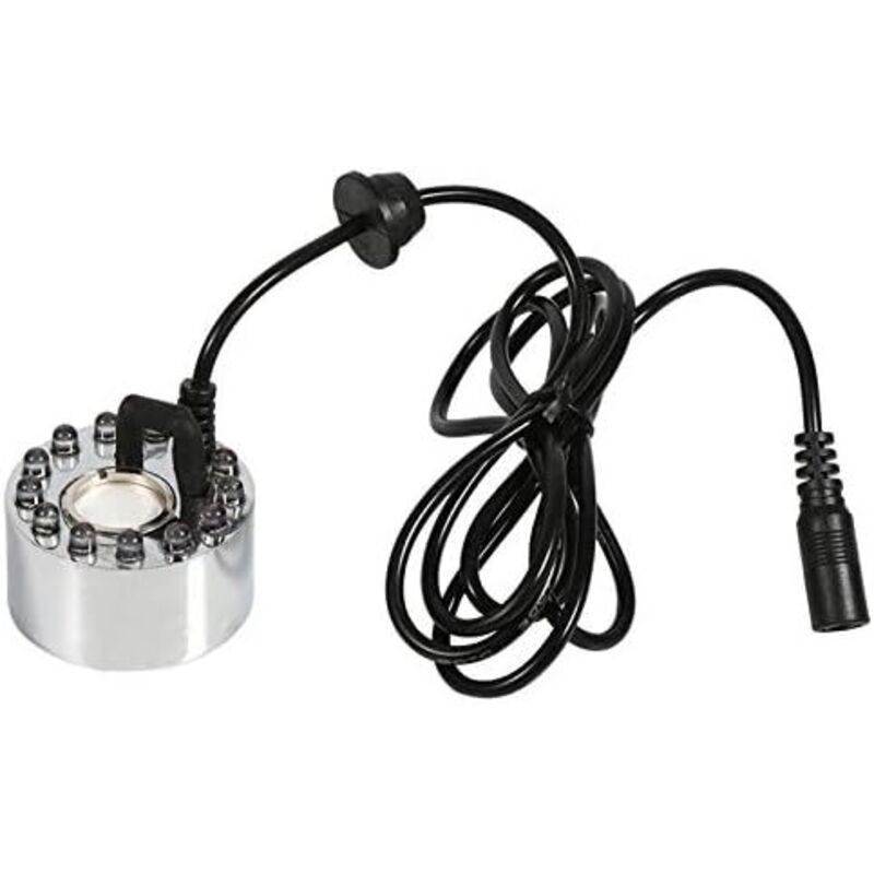 Ultrasonic Fogger Pond Atomizer Air Humidifier with 12 LED Three Color Gradient EU Plug, 24V - Image 3