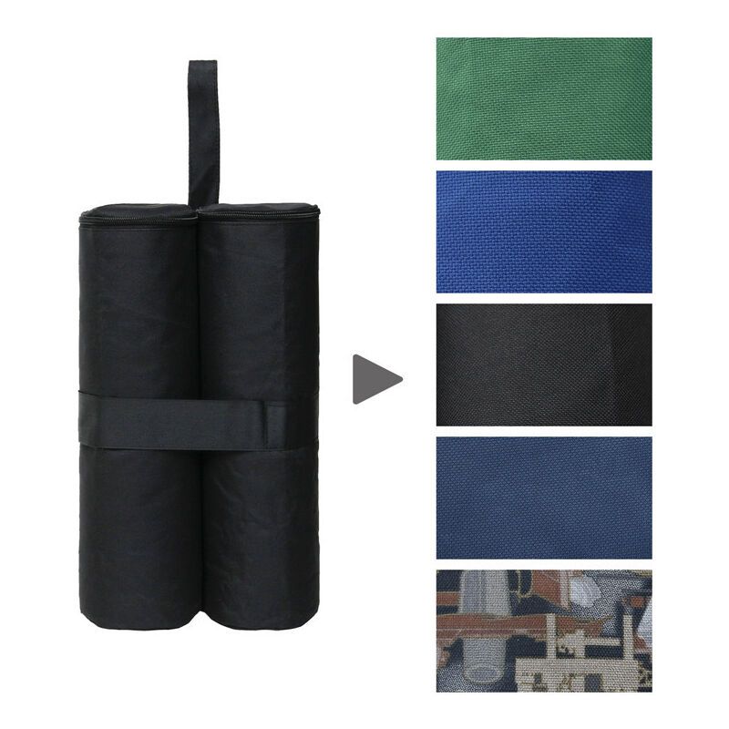 4 Pack Gazebo Weight Bags Black Fillable Ballast Bags for Party Tent and Pavilion, 60kg Max - Image 3