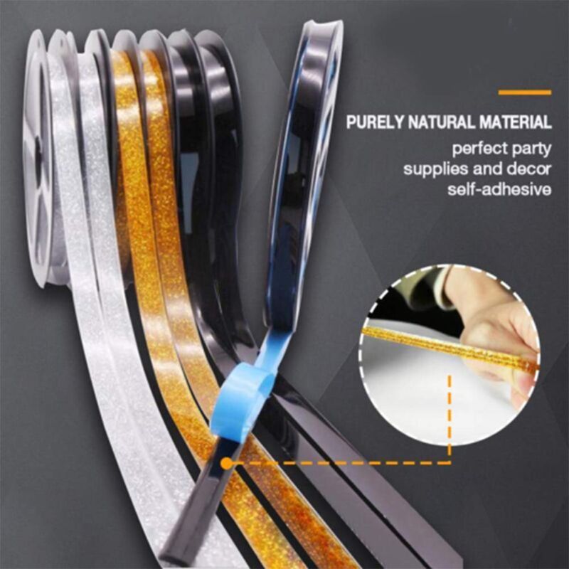 Decorative Corner Edge Tape, for Floor, Wall, Ceiling, Rose Gold - Image 3