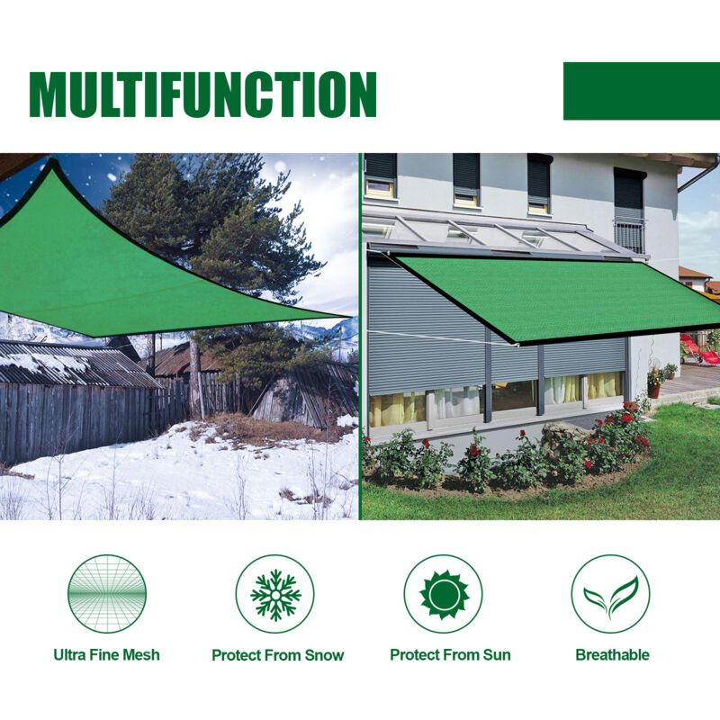 Shading Insulation Net Blue Thickening Shading Net Courtyard Outdoor Shading Net Suitable for Outdoor, Courtyard Use, 2 x 4m - Image 4