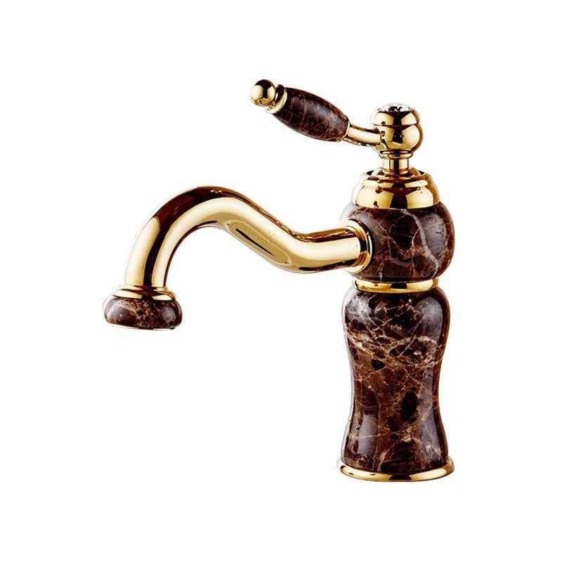 Kitchen Sink Mixer Faucet with Ceramic Handle and High Spout - Image 1