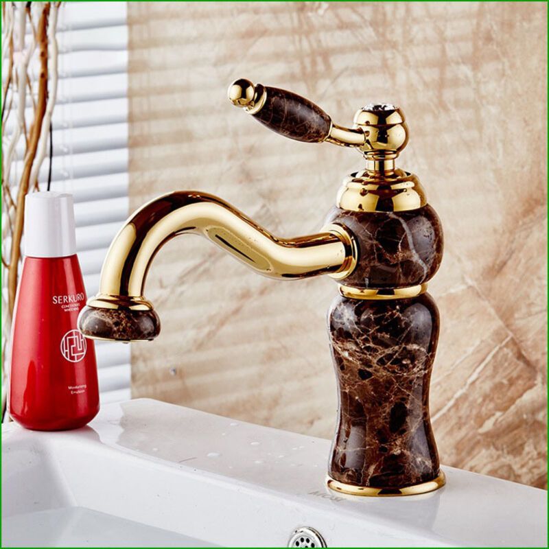 Kitchen Sink Mixer Faucet with Ceramic Handle and High Spout - Image 4
