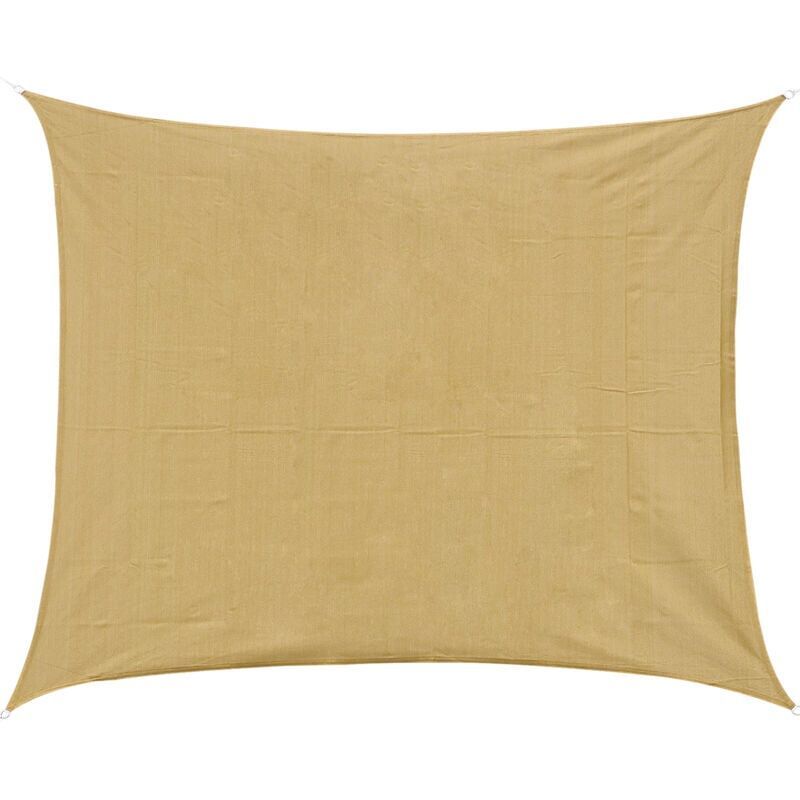 210D Rectangular Shade Sail Solar Canvas Sun Awning Sand, 4 x 6m - Image 1