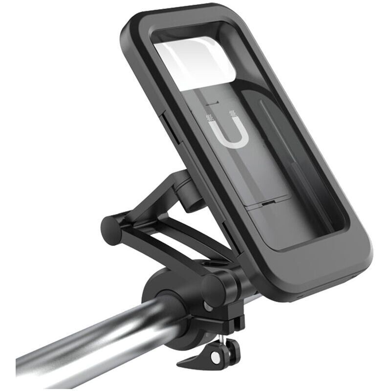 Waterproof Anti Theft Motorcycle Phone Holder Bicycle Phone Mount for 5.5 to 6.7 Inch Phones, 1 inch - Image 1