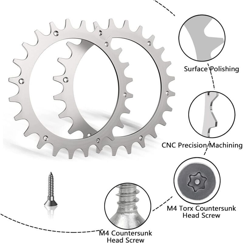 2 Pieces Stainless Steel Cleats, Compatible with Bosch Indego - Image 3