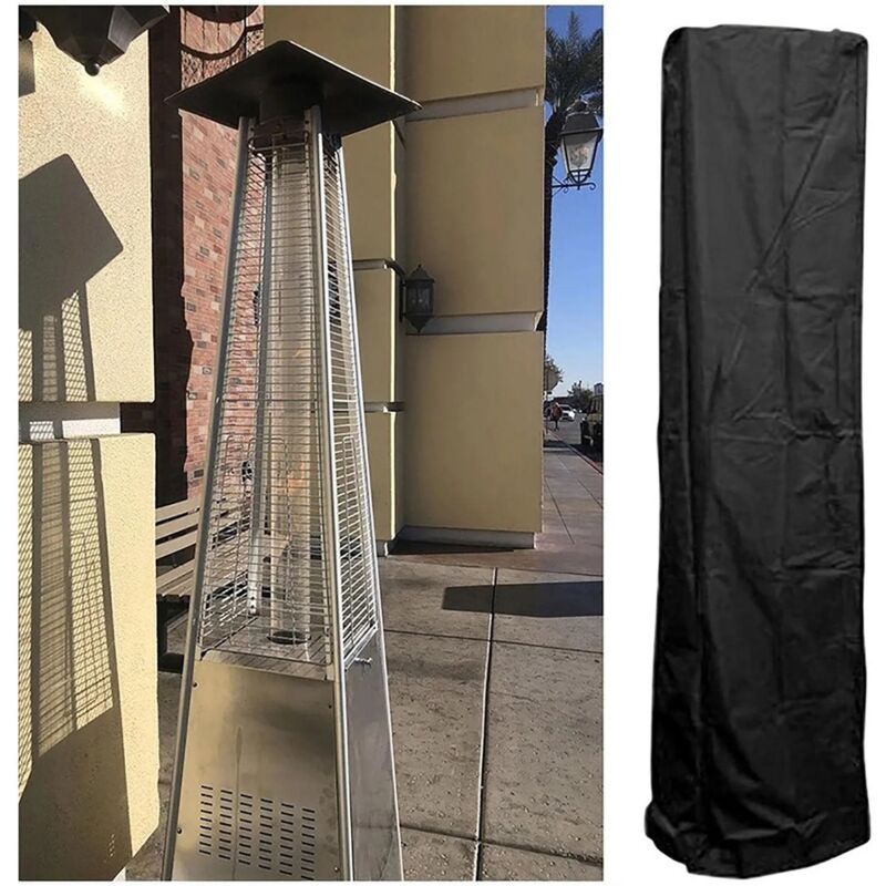 Patio Heater Cover Pyramid Gas Patio Heater, Patio Heater Cover Waterproof Anti Tear Cover Anti Snow Wind Resistant, H87 x W21 x D24 Inch - Image 3