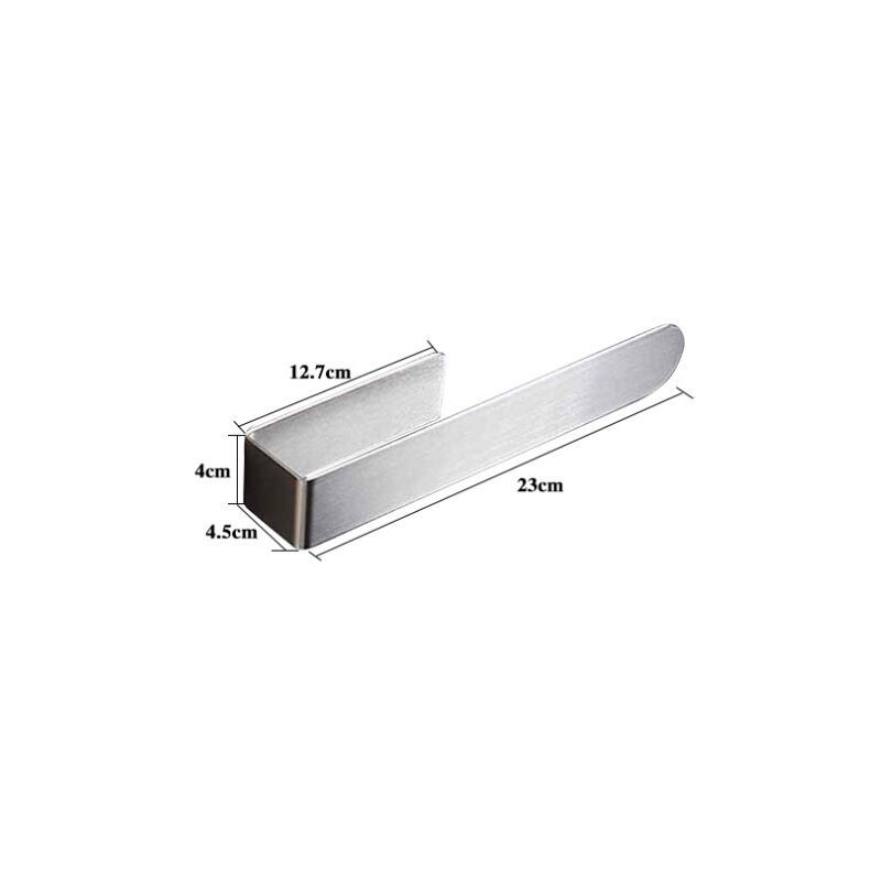 Self Adhesive Stainless Steel Bathroom Towel Bar No Drilling, 23cm - Image 3