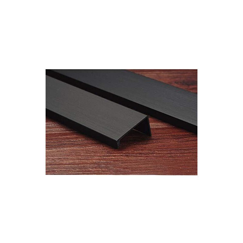 10 Pack Cabinet Hardware, Finger Edge Handles, Furniture Kitchen Door Drawer Handle, Concealed Pull Handles, Hole Pitch Long Black, 256mm, 300mm - Image 3