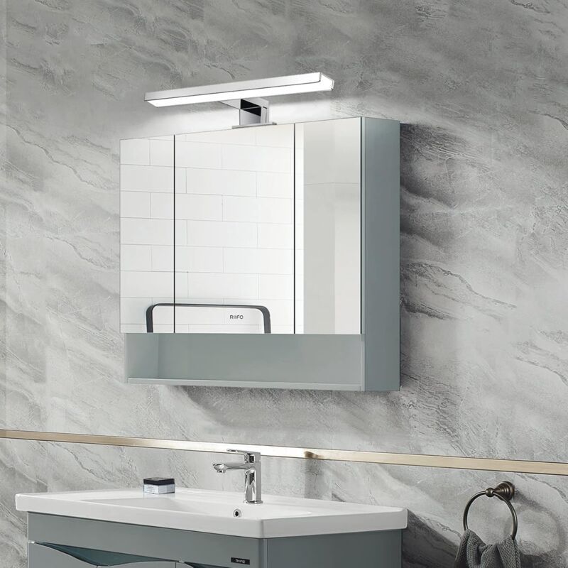 Bathroom Mirror Light 6W 400lm, LED Cabinet Light Cool White 6000K, IP44 Waterproof Bathroom Mirror Light, 30cm, 300mm - Image 4