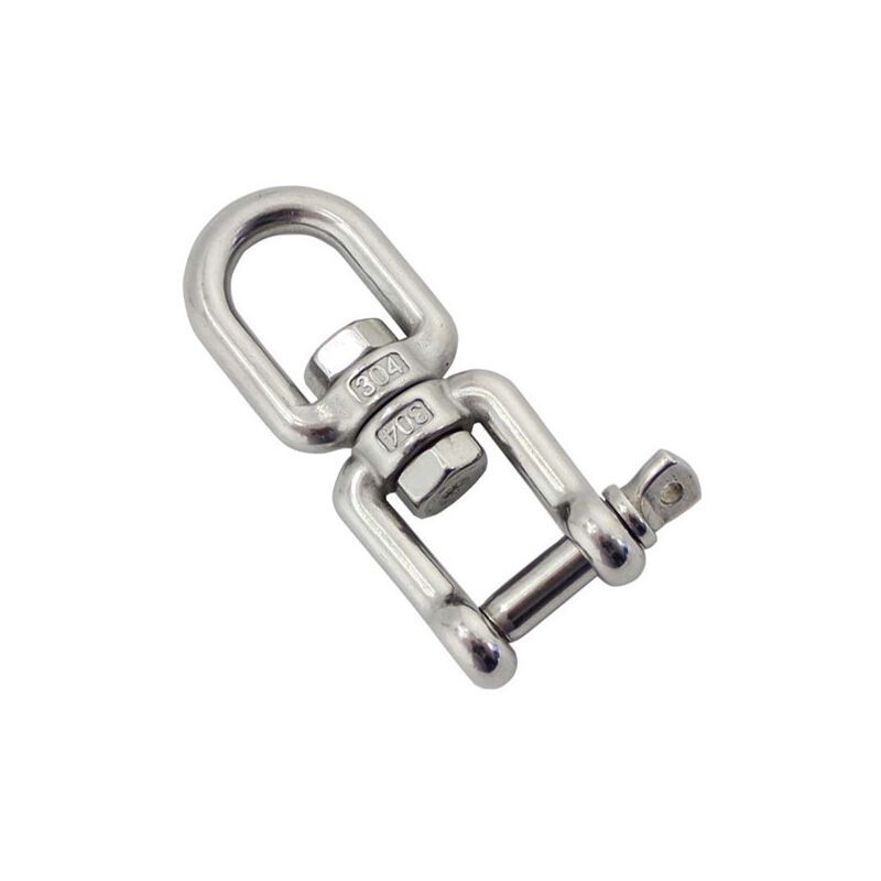 Swivel Shackles Mooring Anchor Chains 304 Stainless Steel Swivel Connector for Marine Boat, 6mm - Image 1