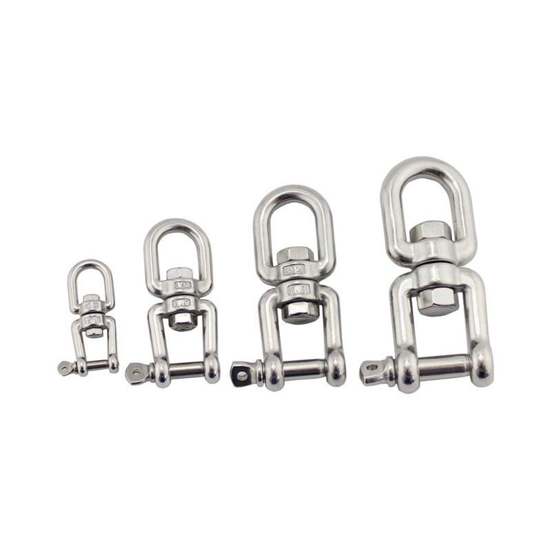 Swivel Shackles Mooring Anchor Chains 304 Stainless Steel Swivel Connector for Marine Boat, 6mm - Image 3