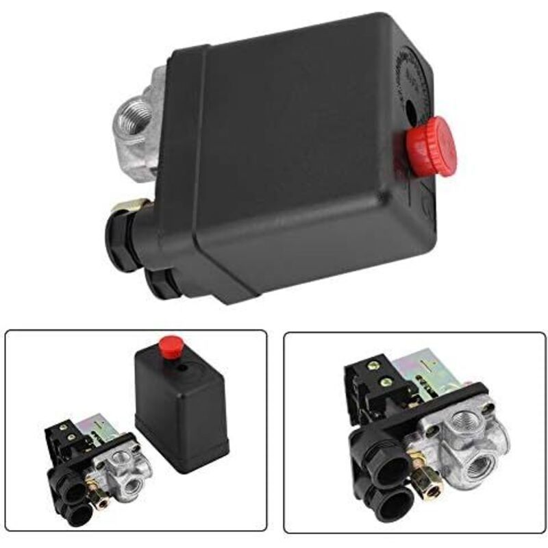 240V 16A Port 90PSI 120PSI Air Compressor Pressure Switch Control Regulator with Measurements for Rapid Pressure Reduction - Image 3