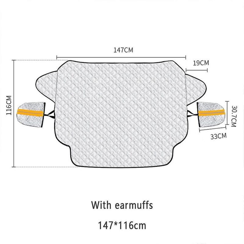 Car Windshield Cover Snow, Ice, Sun, Dust, UV, Water Resistant Car, SUV, All Years, Summer Winter - Image 2