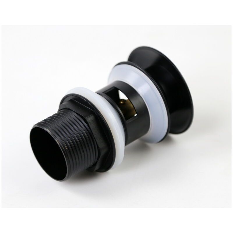 Universal G1 0.25 Brass Pop up Basin Drain Pop up Basin Drain with Overflow Click Clack System, Tool Free Installation, Matte Black - Image 3