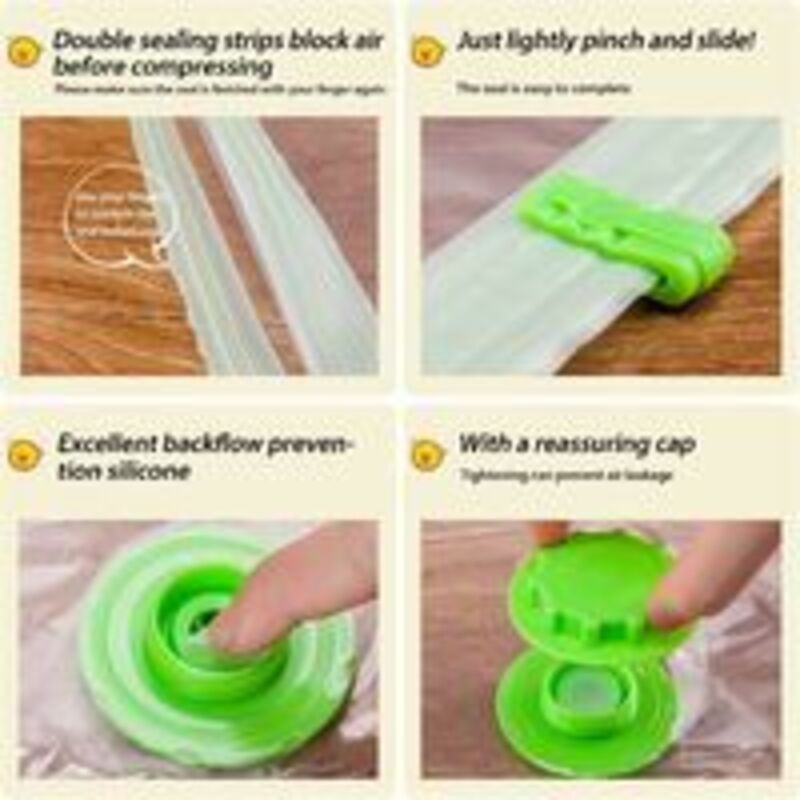 4 Pack XL Vacuum Storage Bags for Clothes Quilts and Bedding, 120 x 100cm - Image 4