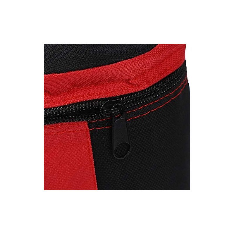 Water Bottle Cooler Tote Bag Universal Water Bottle Pouch High Capacity Insulated Cooler Bag Outdoor Camping Hiking, Red - Image 2
