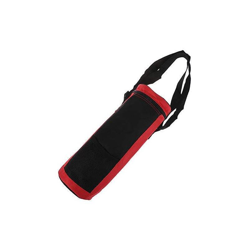 Water Bottle Cooler Tote Bag Universal Water Bottle Pouch High Capacity Insulated Cooler Bag Outdoor Camping Hiking, Red - Image 4