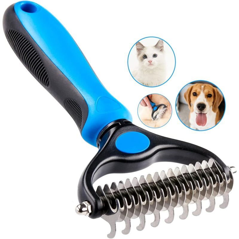 Brush for Dogs and Cats, Undercoat Brush Deshedding for Medium to Long Haired Dogs and Cats, Removes Slightly Dead Undercoat - Image 1