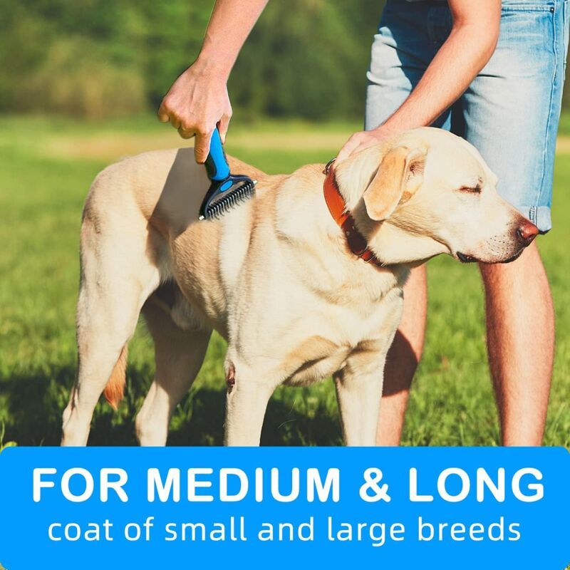 Brush for Dogs and Cats, Undercoat Brush Deshedding for Medium to Long Haired Dogs and Cats, Removes Slightly Dead Undercoat - Image 4