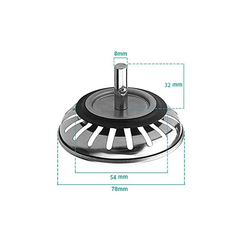 Steel Kitchen Basin Drain Sink Drain - Image 2