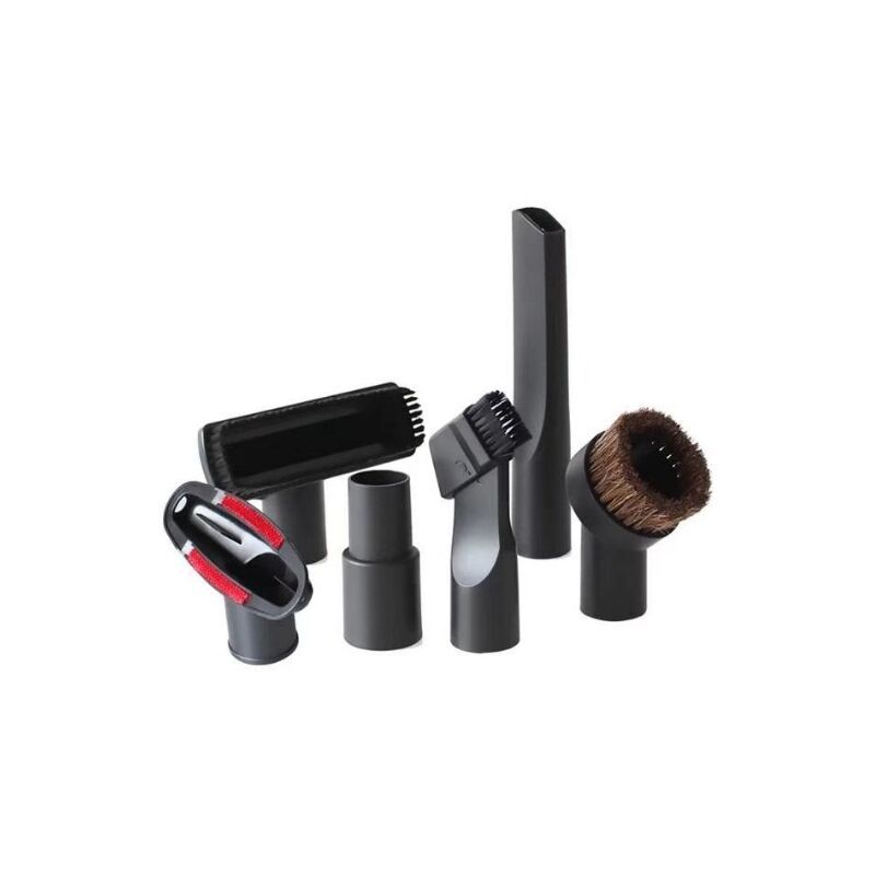 6 Pieces Universal Horse Vacuum Cleaner Brush Adapter Accessories, Black - Image 1