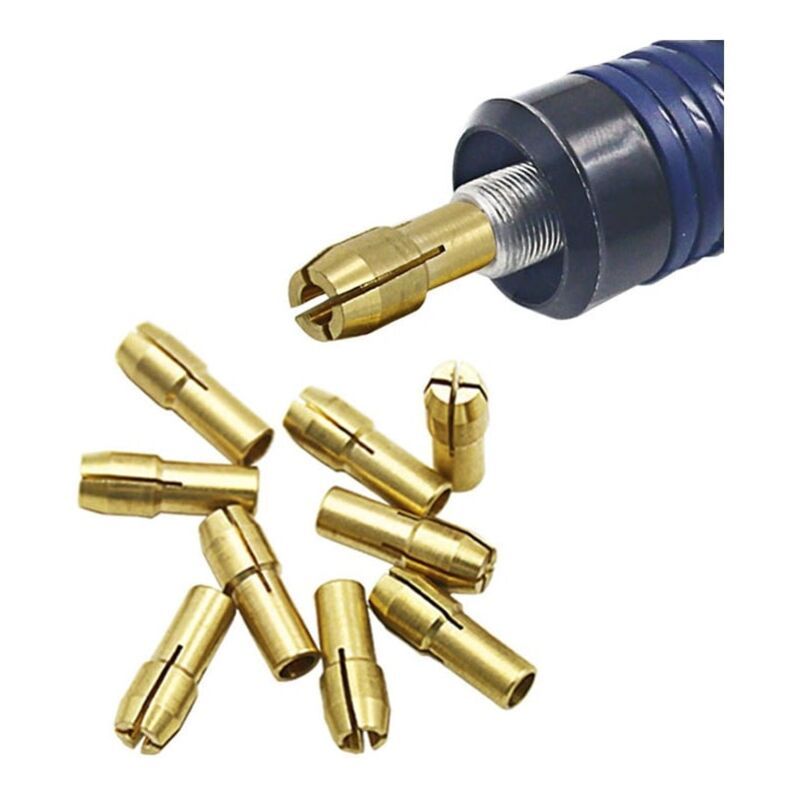 10 Pack Electric Grinder, 3 Jaw Brass Drill Chuck, 3.2mm - Image 3