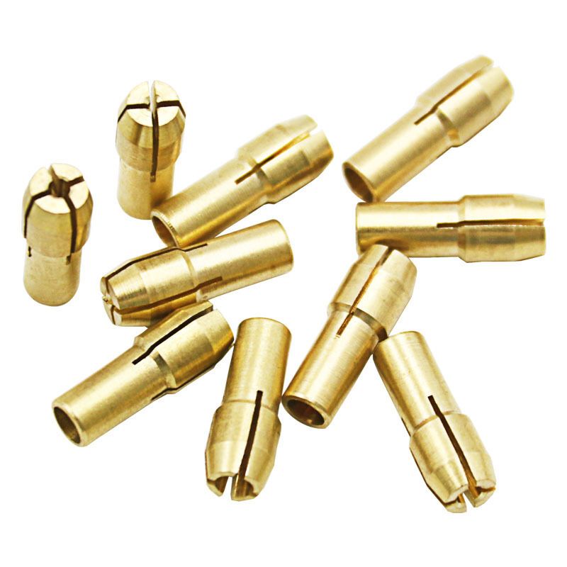 10 Pack Electric Grinder, 3 Jaw Brass Drill Chuck, 1.0mm - Image 1