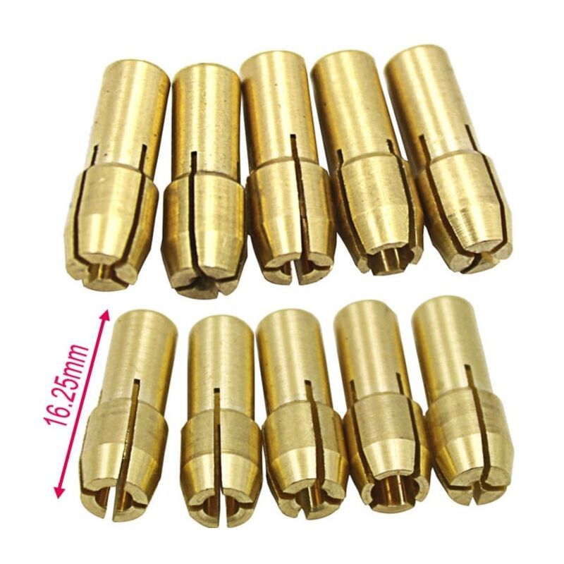 10 Pack Electric Grinder, 3 Jaw Brass Drill Chuck, 1.0mm - Image 4