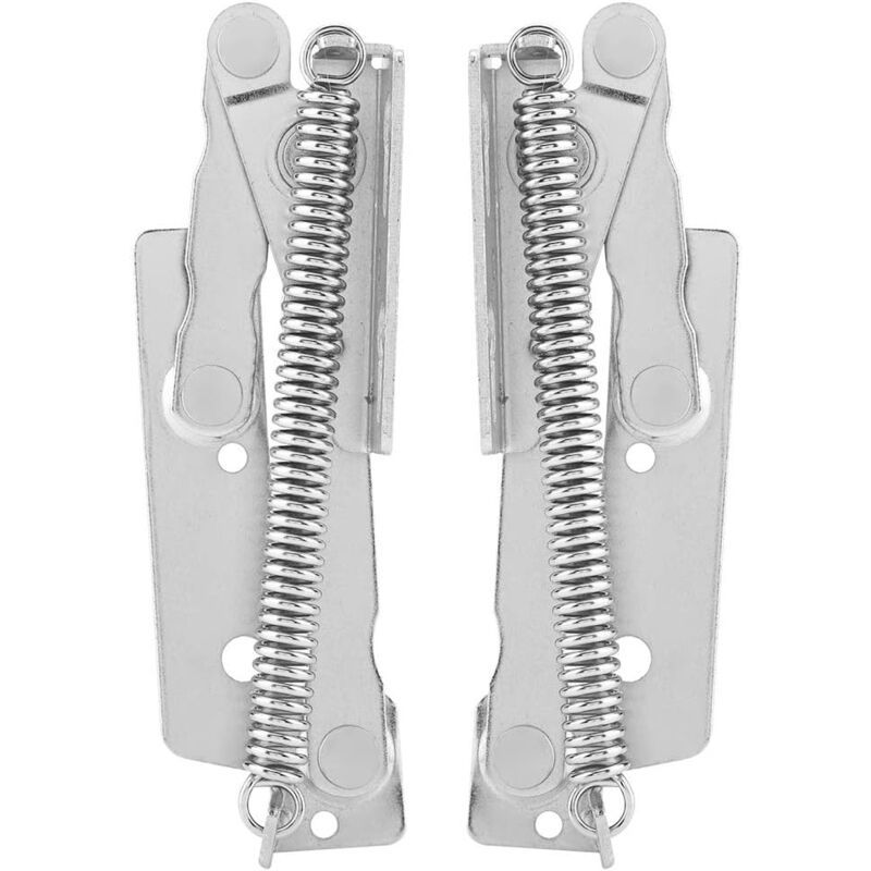 2 Pieces 90 Degree Closet Door Spring Hinge, Carbon Steel Lift up Spring Hinge for Supporting Furniture Doors - Image 1