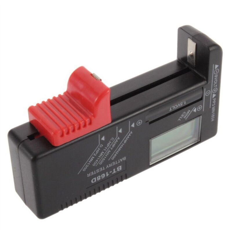 2 Pack Digital Battery Tester Voltage Checker and Power Level Checker Combo for AA AAA C D 9V 1.5V Button Cell Battery - Image 2
