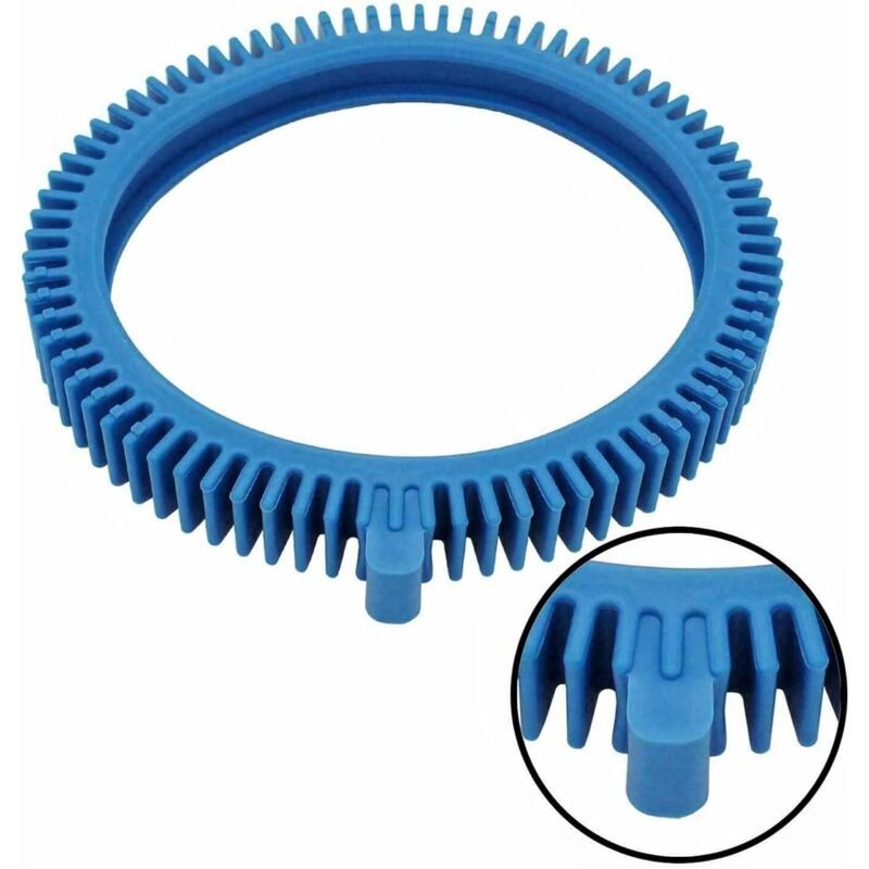 Replacement Tires for Two Piece Pool Cleaner 896584000 143 Blue Front Tires with Dents - Image 3