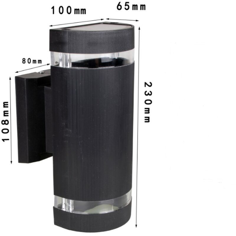 Outdoor Wall Light, up to 35W GU10, IP65 Waterproof Garden Light for Patio, Terrace, Garden, Entrance Hall, Balcony, Porch - Image 4
