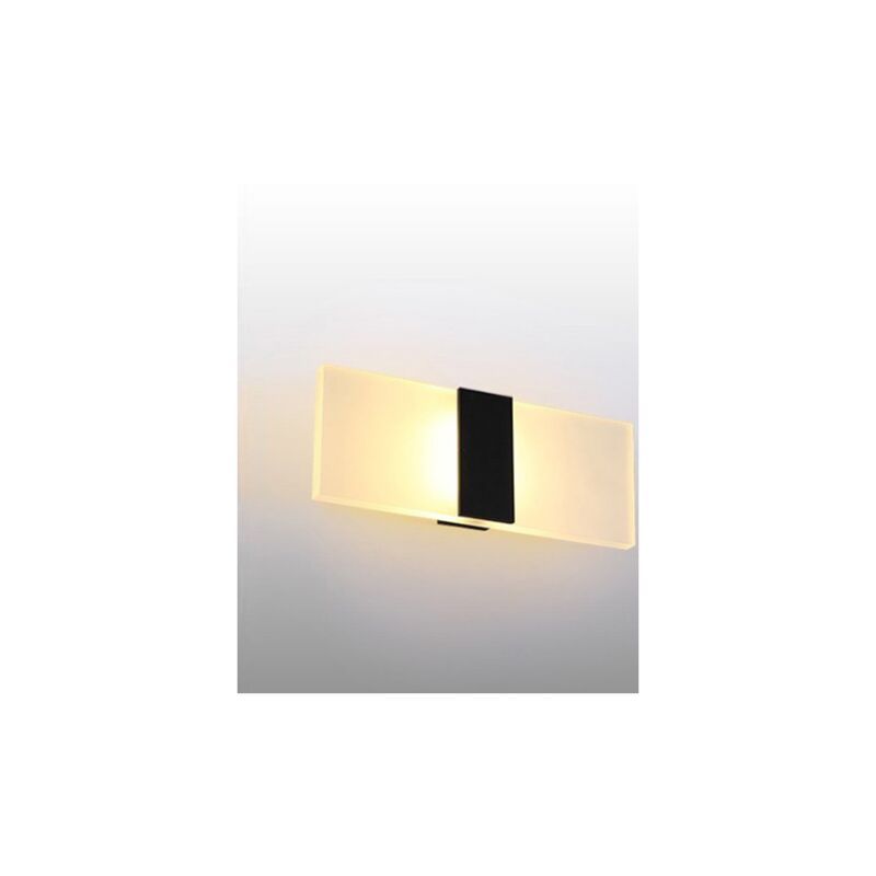 Indoor Wall Lamp 6W Warm White Brushed Black Indoor Wall Lamp AC 85 265, V, Modern Acrylic Light for Hallway, Bedroom, Staircase, 29 x 11 x 4.5mm - Image 1
