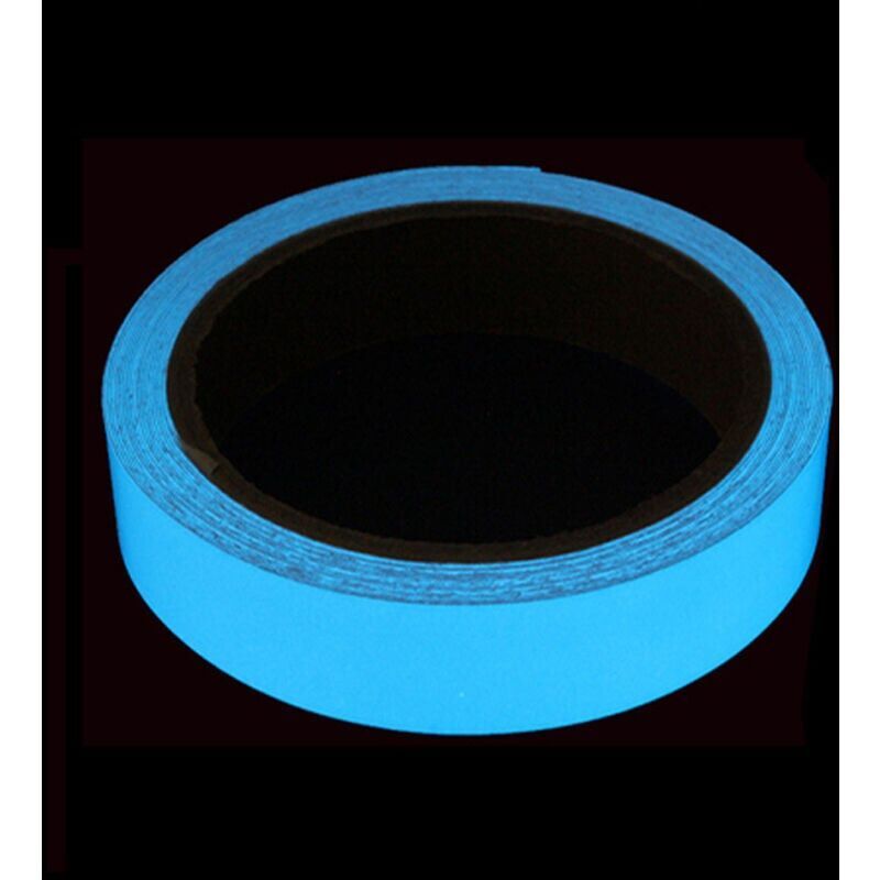Removable Fluorescent Tape Luminous Glow Inch The Dark Self Adhesive Tape Waterproof Glow Inch The Dark Tape for Stage Stairs, 10m, 1cm - Image 2