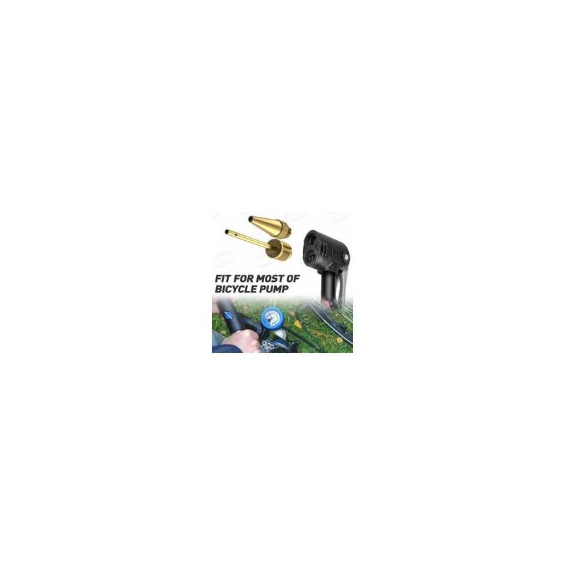 Bicycle Pump Adapter Bicycle Tire Pump Adapter with Inflation Nozzle Mountain Bike Ball Compressor Adapter - Image 3